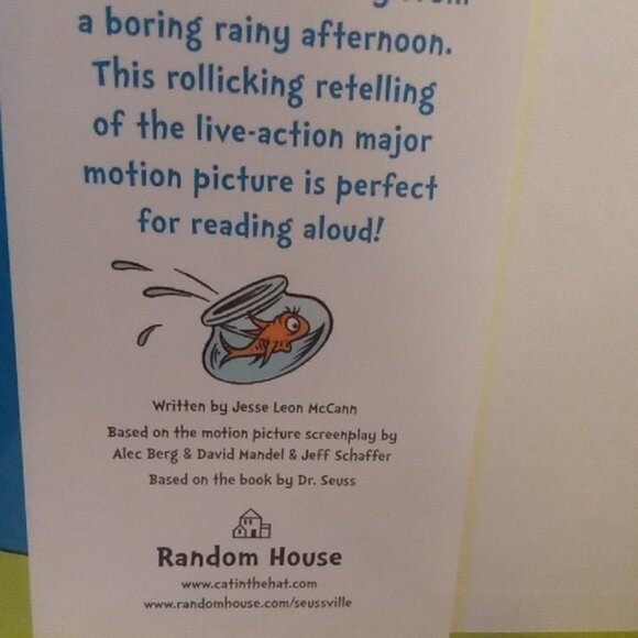 Dr Seuss' The Cat In The Hat The Movie! Official Movie Merchandise HC Book, 2003 - Picture 5 of 9